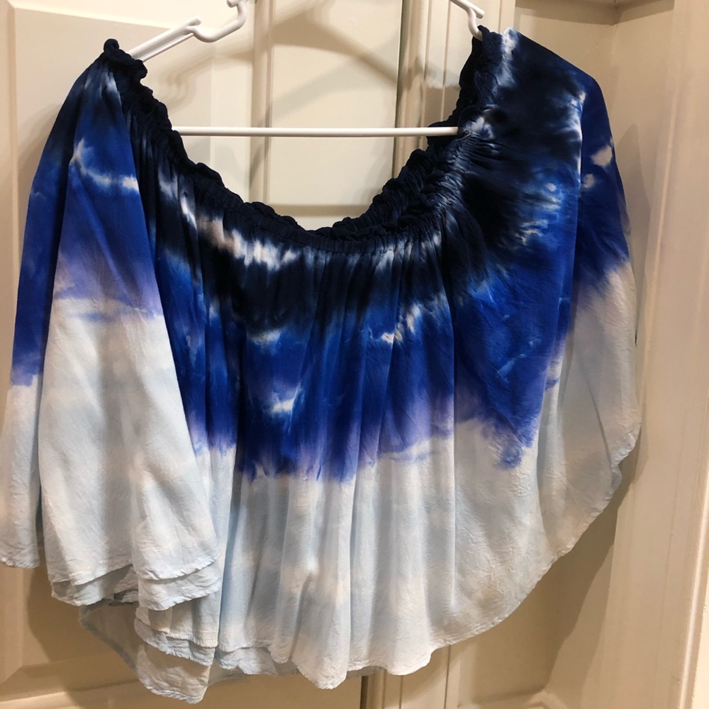 YFB blue tie dye top